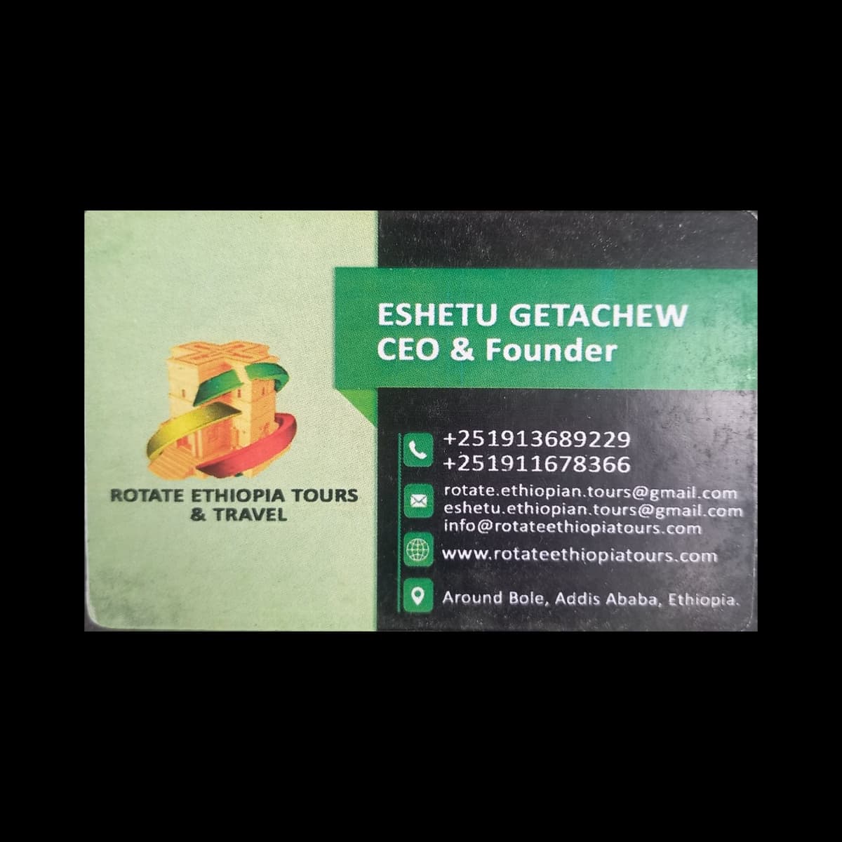 Rotate Ethiopia Tours Addis Ababa logo